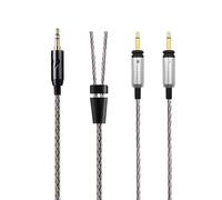 Earmax Câble équilibré 16 brins 4,4 mm 3,5 mm 2,5 mm 6,35 mm vers double 3,5 mm 6N OCC 1,4 m compatible avec les écouteurs Focal GLEAR MG STELLIA Radiance ELEGIA CELESTEE