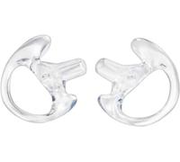 Earmold 6 Pairs Soft Silicone Ear Tips for Motorola Kenwood Radio Two Way Air Acoustic Coil Tube Walkie Talkie Covert Headset (Clear)