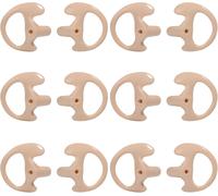 Earmold 6 Pairs Soft Silicone Replacement Ear Tips for Motorola Kenwood Two-Way Radio Air Acoustic Coil Tube Walkie Talkie Covert Headset (6 Pairs of.
