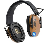 EARMOR M300T Protection auditive électronique Bluetooth Shooting Earmuffs Réduction du bruit chasse tir SNR 29dB Contrôle dynamique du bruit Marron