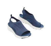 Earnmore 2024 Upgrade Été Lavable Slingback Sandales De Sport À Glissière Orthopédique, Chaussures pour Femmes À Semelle Souple en Maille, Sandales Lavables D'été pour Femmes