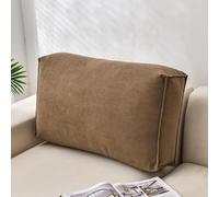 GeRRiT Coussin de canapé, grand coussin de dossier et de canapé, coussin décoratif pour canapé, coussin de taille, coussin confortable pour lecture, coussin de soutien lombaire pour sofa (Marron, 100