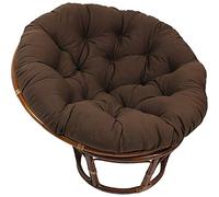 Earnmore Coussins de Chaise Ronde Papasan,Coussin de Sol extérieur,Coussin imperméable de Chaise d'oscillation extérieure, sans Chaise,Coussins de Chaise hamac Suspendus,Marron,40 * 40cm
