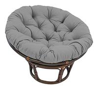 Coussins de Chaise Ronde Papasan,Coussin de Sol extérieur,Coussin imperméable de Chaise d'oscillation extérieure, sans Chaise,Coussins de Chaise hamac Suspendus,Gris,110 * 110cm