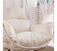 Earnmore Housse De Coussin De Chaise à œUfs Suspendue, ImperméAble, pour SièGe Unique, BalançOire, Chaise à œUfs, Housse De Coussin avec Fermeture éClair sans Rembourrage (Housse Uniquement)