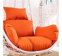 Earnmore Housse de Coussins de Chaise d'oeuf, Housse de Coussins de Chaise de balançoire Suspendue, Housse de Remplacement de Chaise de Panier Suspendu (sans Rembourrage), Orange