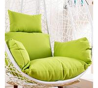 Earnmore Housse de Coussins de Chaise d'oeuf, Housse de Coussins de Chaise de balançoire Suspendue, Housse de Remplacement de Chaise de Panier Suspendu (sans Rembourrage), Green