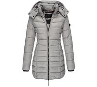 Earnmore Veste MatelasséE en Coton pour Femmes d'hiver, Veste MatelasséE Mi-Longue AjustéE pour Femmes, Veste MatelasséE en Duvet Chaud