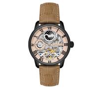 Earnshaw Homme Analogique Automatique Montre Bracelet en Cuir véritable ES-8006-0G