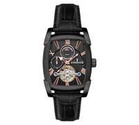 Earnshaw Homme Analogique Automatique Montre Bracelet en Cuir véritable ES-8296-06