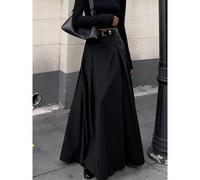 EARO Jupe longue élégante à taille haute et coupe évasée pour femmes. Jupe de style tailleur affinante et polyvalente, idéale pour le bureau, la maison, le port quotidien, les sorties du soir, l'autom