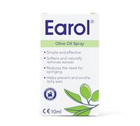 Earol Huile d'olive pour enlever le cérumen, cliniquement prouvé, réduit le besoin de seringue, dose mesurée, 1 flacon pulvérisateur d'huile de 10 ml