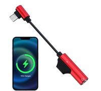 Earphones Dongle - Usb C Headphone Adapter with Charging | Dongle Earphones Converter for Tablets, Audio Dongle,2 in 1 Type-C to 3.5mm Headphone Jack Adapter Dongle Earphones Converter for Tablets
