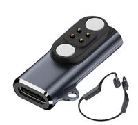 Earphones Magnetic Charging Adapter - 2.9x1.2x1cm Bone Conduction Headset Charging Adapter | Compatible Yuanshi X18pro Nanka CC Xiaoyouzheng 4-Pin Magnetic Charger | Aluminum Alloy
