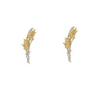 Ears of Decorative Business Lapel Safe Corsage Wheat Ear Prom Jewelry Brooch Collar Bar Pin Gold Zinc Alloy