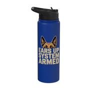 Ears Up System Armed - Berger belge Malinois belge Stainless Steel Insulated Water Bottle