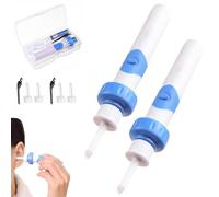Earsavvy Ear Wax Removal Tool, Ear Savvy Vacuum Ear Cleaner Suction, Silicone Electric Earwax Cleaner with 2 Soft Replacement Heads (2Pcs)