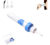 Earsavvy Ear Wax Removal Tool, Electric Vacuum Ear Wax Suction Kit, Ears Cleaner, Gentle Power Suction Motorised Cleaner Head for Earwax Removers, with 2 Replacement Head, for Adult (1 Set)