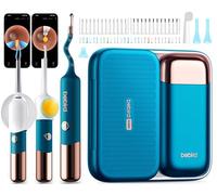 Earsight Ultra Nettoyeur d'Oreille avec Caméra Otoscope Flexible et Lumière - Kit d'Élimination de Cérumen (Cure-oreille, Pince à Cérumen, Goutteur) & Scope de Contrôle ORL pour Usage Domestique