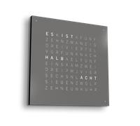 Earth 45 Steel Series Horloge murale / Objet temporel Allemande QLOCKTWO - 4250605869939