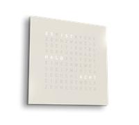 Earth 45 Steel Series Horloge murale / Objet temporel Allemande QLOCKTWO - 4250605870607