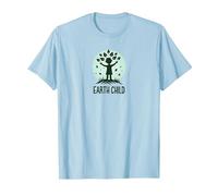 Earth Child Respectueux de l'environnement Nature Lover T-Shirt, Homme, Bleu Céleste, M