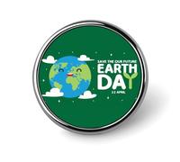 Earth Day Badge Pin Brooches for Backpack Cloths Hats Button Pins Decor