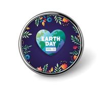 Earth Day Badge Pin Brooches for Backpack Cloths Hats Button Pins Decor