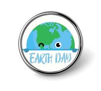 Earth Day Badge Pin Brooches for Backpack Cloths Hats Button Pins Decor