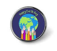 Earth Day Badge Pin Brooches for Backpack Cloths Hats Button Pins Decor