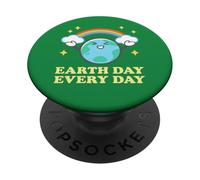 Earth Day Every Day Globe Arc-en-Ciel Save The Planet Homme Femme PopSockets PopGrip Adhésif