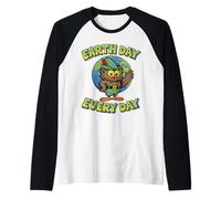 Earth Day Every Day Woodsy Owl Vintage Give a Hoot 70's Manche Raglan