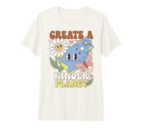 Earth Day Kindness Create A Kinder Planet Positive Message T-Shirt Haut de Gamme
