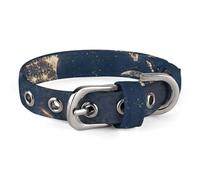 Earth from The Outer Space Collier réglable doux et confortable avec boucle en métal pour animal domestique de petite et moyenne taille