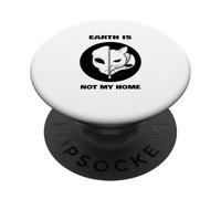 Earth is Not My Home (Motif Chat Extraterrestre Amusant) PopSockets PopGrip Adhésif