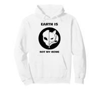 Earth is Not My Home (Motif Chat Extraterrestre Amusant) Sweat à Capuche