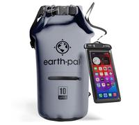 Earth Pak Sac étanche avec Poche - pour Kayak, Bateau Excursion, Canoë, Pêche, Rafting, Natation, et Snowboard (Gris, 10L)