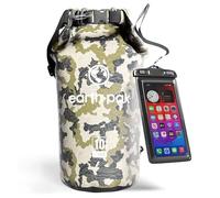 Earth Pak Sac étanche avec Poche - pour Kayak, Bateau Excursion, Canoë, Pêche, Rafting, Natation, et Snowboard (Camouflage, 10L)