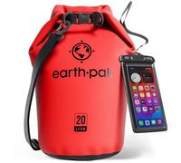 Earth Pak - Sac imperméable - Sac étanche avec fermeture pliable permettant de garder votre équipement au sec pour le bateau, la randonnée, le camping et la pêche avec étui imperméable pour téléphone.