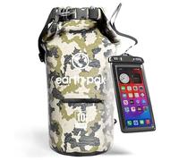 Earth Pak - Sac imperméable - Sac étanche avec fermeture pliable permettant de garder votre équipement au sec pour le bateau, la randonnée, le camping et la pêche avec étui imperméable pour téléphone.