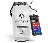 Earth Pak - Sac imperméable - Sac étanche avec fermeture pliable permettant de garder votre équipement au sec pour le bateau, la randonnée, le camping et la pêche avec étui imperméable pour téléphone.