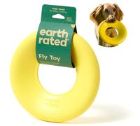 Earth Rated Flying Disc Jouet pour Chien Soucoupe Volante Interactive pour Chiens Adultes et Chiots Flotte dans l'eau Taille L Jaune