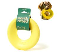 Earth Rated Flying Disc Jouet pour Chien Soucoupe Volante Interactive pour Chiens Adultes et Chiots Flotte dans l'eau Taille S Jaune