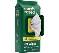 Earth Rated Lingettes 3-en-1 Thé Blanc Basilic, Chiens et Chats, 100 unités