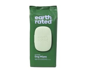 Earth Rated Lot de 100 lingettes pour chiens à la lavande