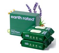 Earth Rated Lot de 400 lingettes hypoallergéniques pour chien, toilettage nettoyant et contrôle des odeurs pour pattes, corps et fesses, parfaites pour chiots et chiens adultes, parfum lavande