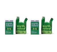 Earth Rated Sacs à crottes pour chiens avec poignées, s’ouvrent extra larges, faciles à nouer et étanches, parfum lavande, 120 sacs avec poignées (Lot de 2)