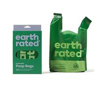 Earth Rated Sacs à crottes pour chiens à poignées, extra larges, étanches, parfum lavande, 120 sacs