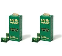 Earth Rated Sacs à crottes pour chiens, sacs étanches et extra épais, recharges en rouleaux, format économique, sans parfum, 315 sacs (Lot de 2)