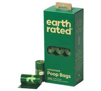 Earth Rated Sacs À Crottes Verts 21 Pièces Extra Forts 23x33cm Étanches